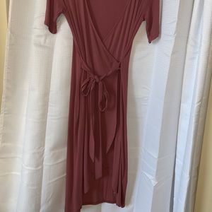 Long wrap dress